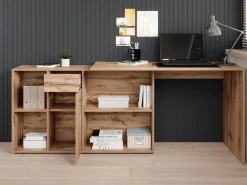 Crister - Bureau - Eiken - 122x120 cm
