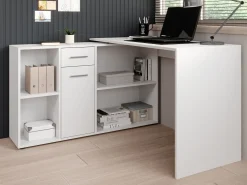 Crister - Bureau - Wit - 122x120 cm