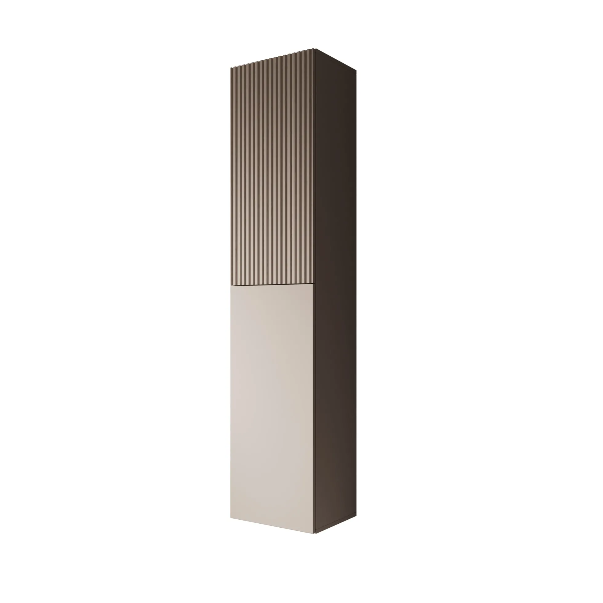 Cruzar - Vitrinekast - Beige - 40x30x180 cm