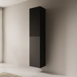 Cruzar - Vitrinekast - Zwart - 40x30x180 cm