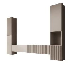 Cruzar - Wandmeubel - Beige - 280x30x180 cm