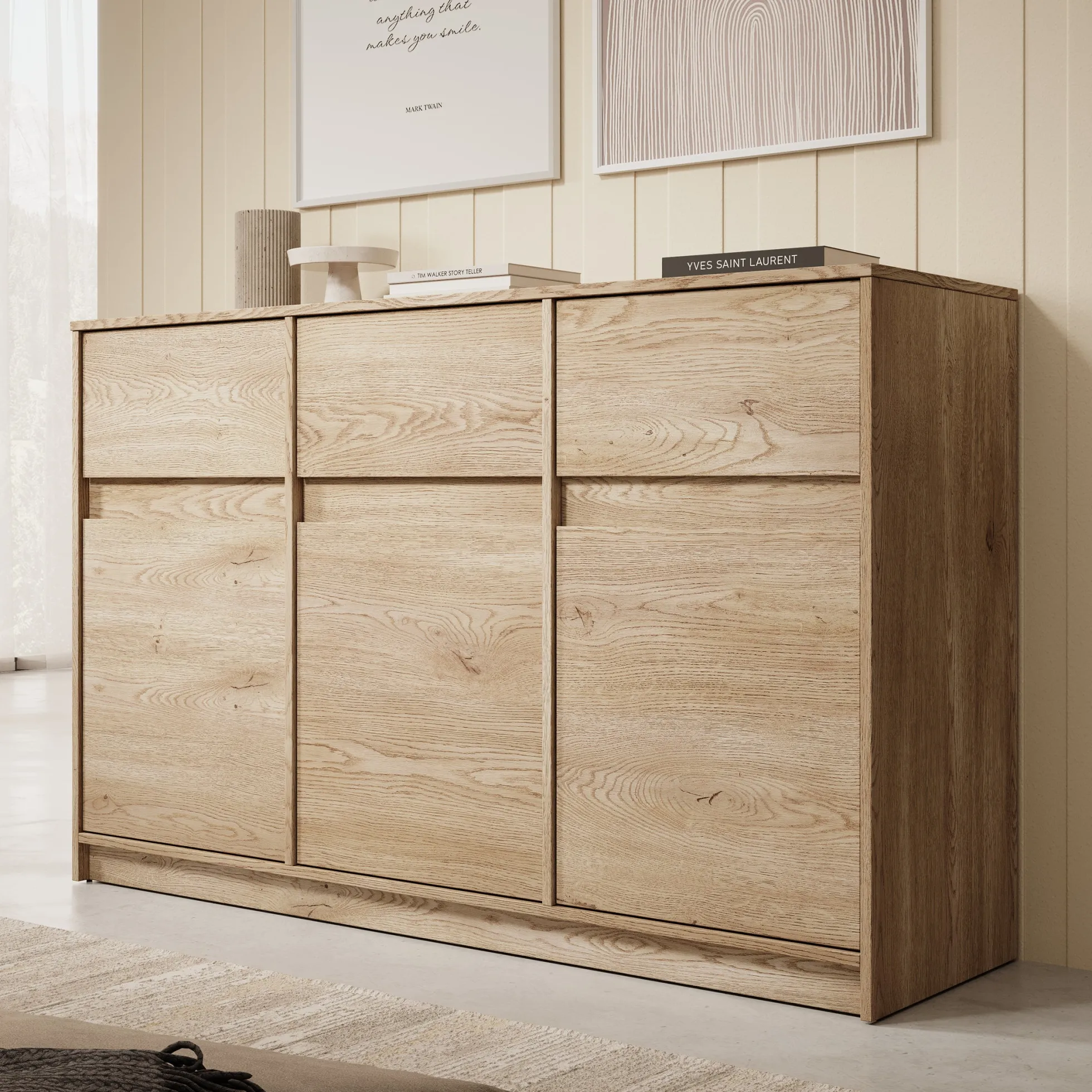 Cuarto 2 - Dressoir - Eiken - 138x40x87 cm