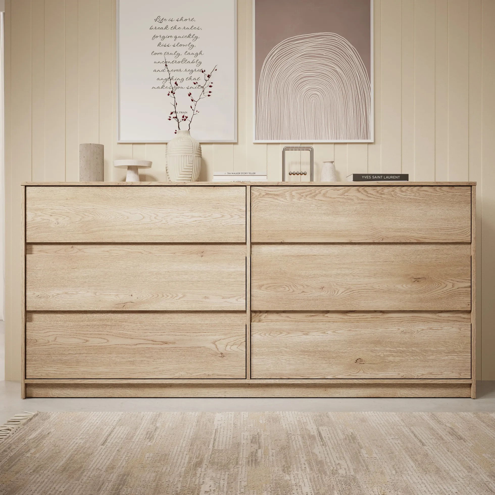 Cuarto - Ladekast - Eiken - 181x40x87 cm