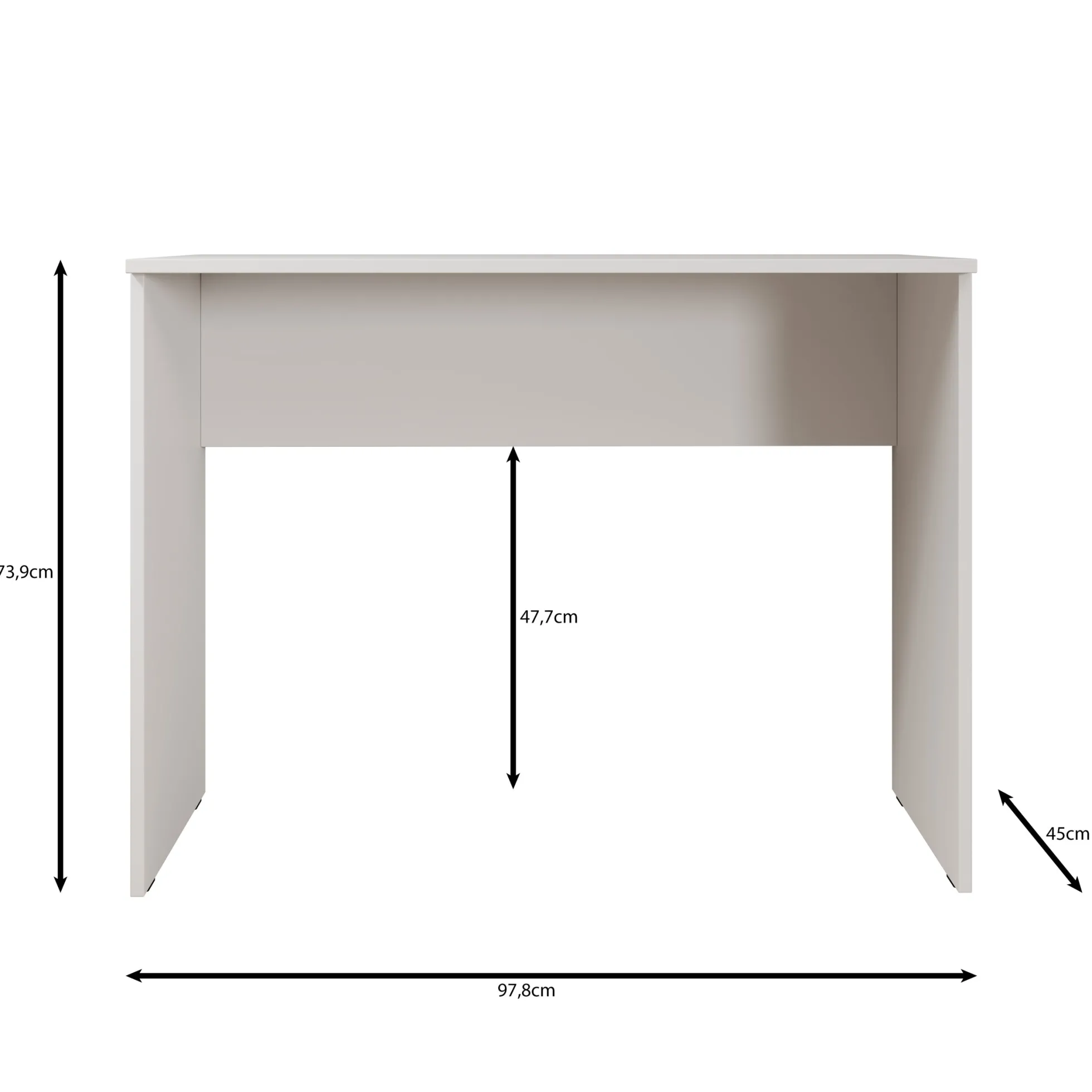 Daro - Bureau - Eikenpatroon - 98x45x74 cm