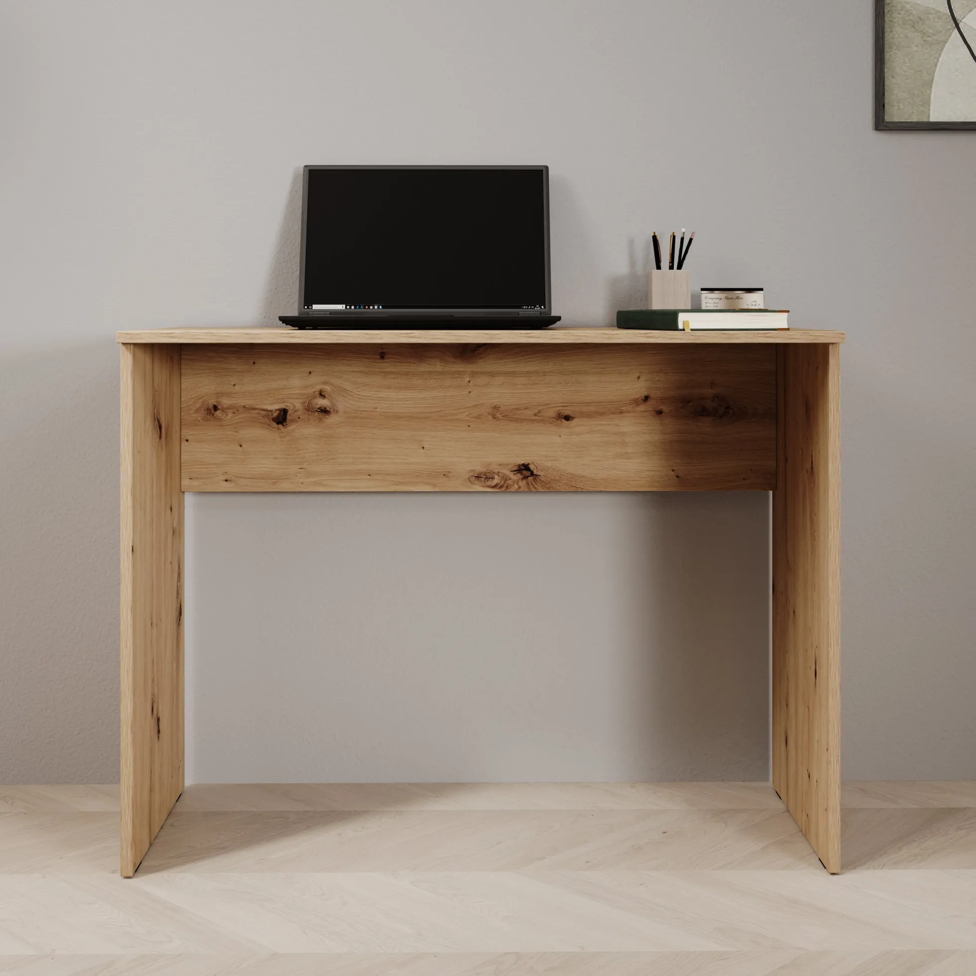 Daro - Bureau - Eikenpatroon - 98x45x74 cm