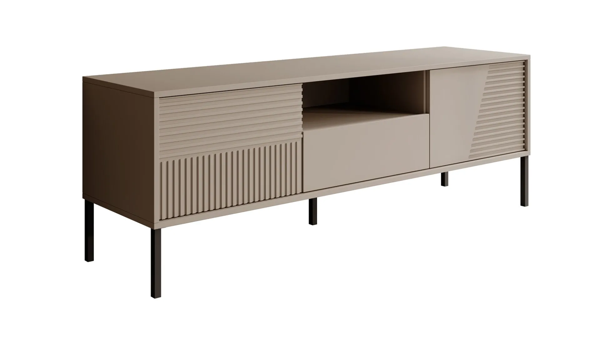 Davey - TV-Meubel met 2 deuren - Beige - 155 cm