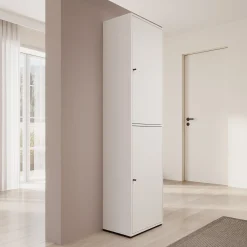 Deacon - Schoenenkast - Wit - 50x33x190 cm