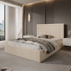 Dejada - Tweepersoonsbed - Beige teddystof - 140x200 cm
