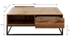 Delta - Salontafel met lades - Zwart
