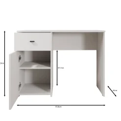 Denso - Bureau - Wit - 98x45x74 cm