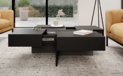 Dereck - Salontafel uitschuifbaar - Zwart