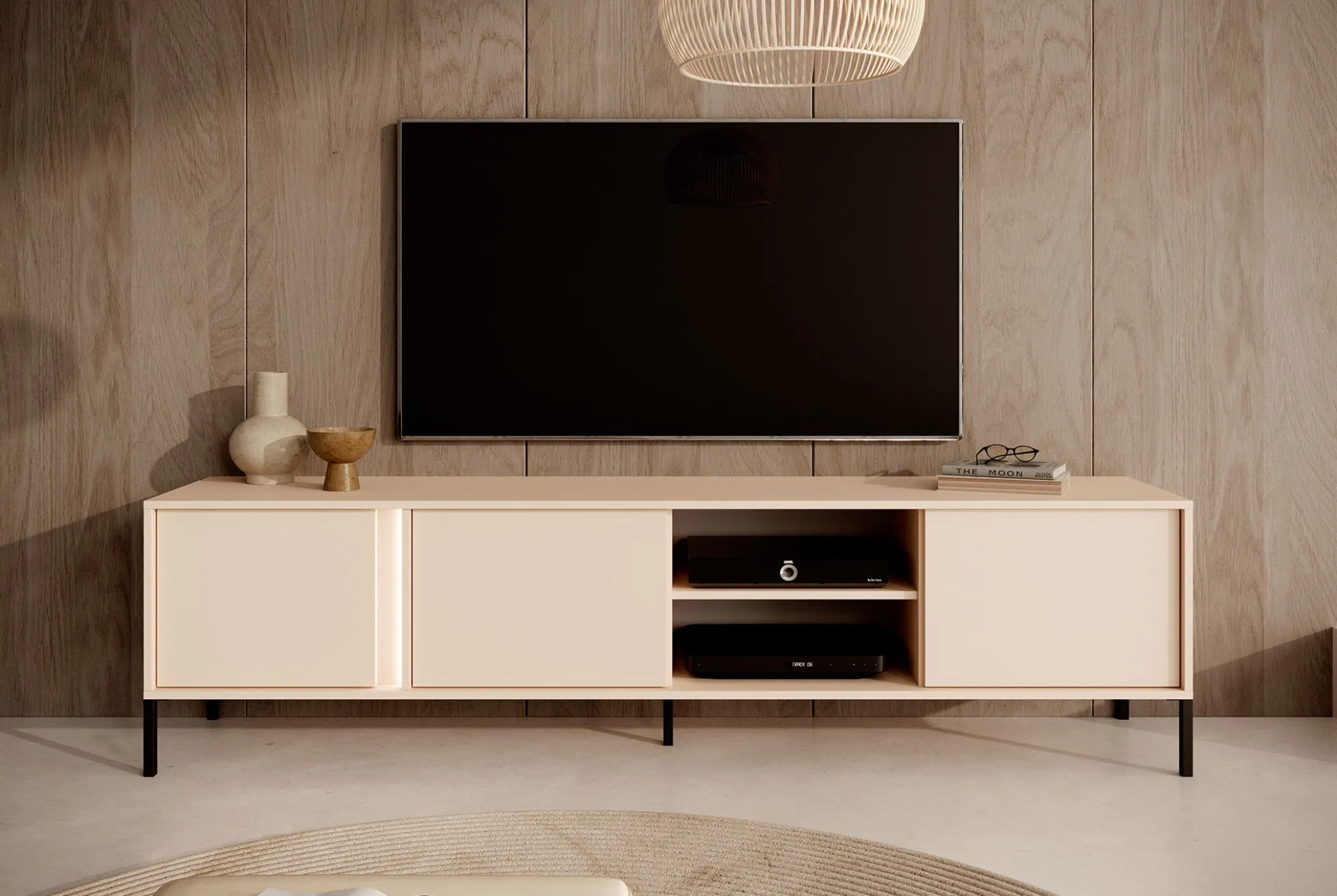 Desert - TV-Meubel met 3 deuren - Beige - 203 cm