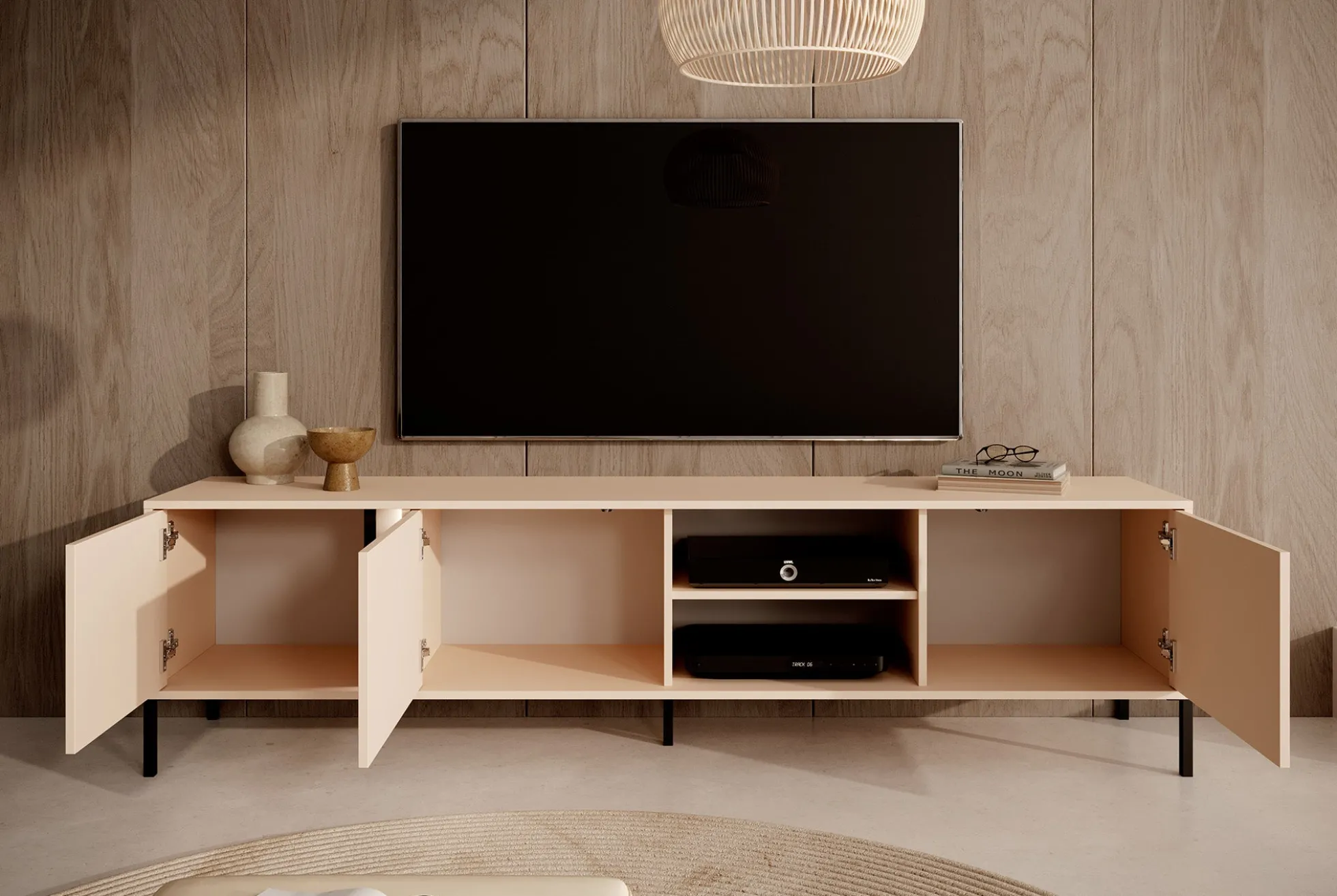 Desert - TV-Meubel met 3 deuren - Beige - 203 cm