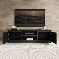 Diaz - TV-Meubel - Zwart - 120x38x36 cm