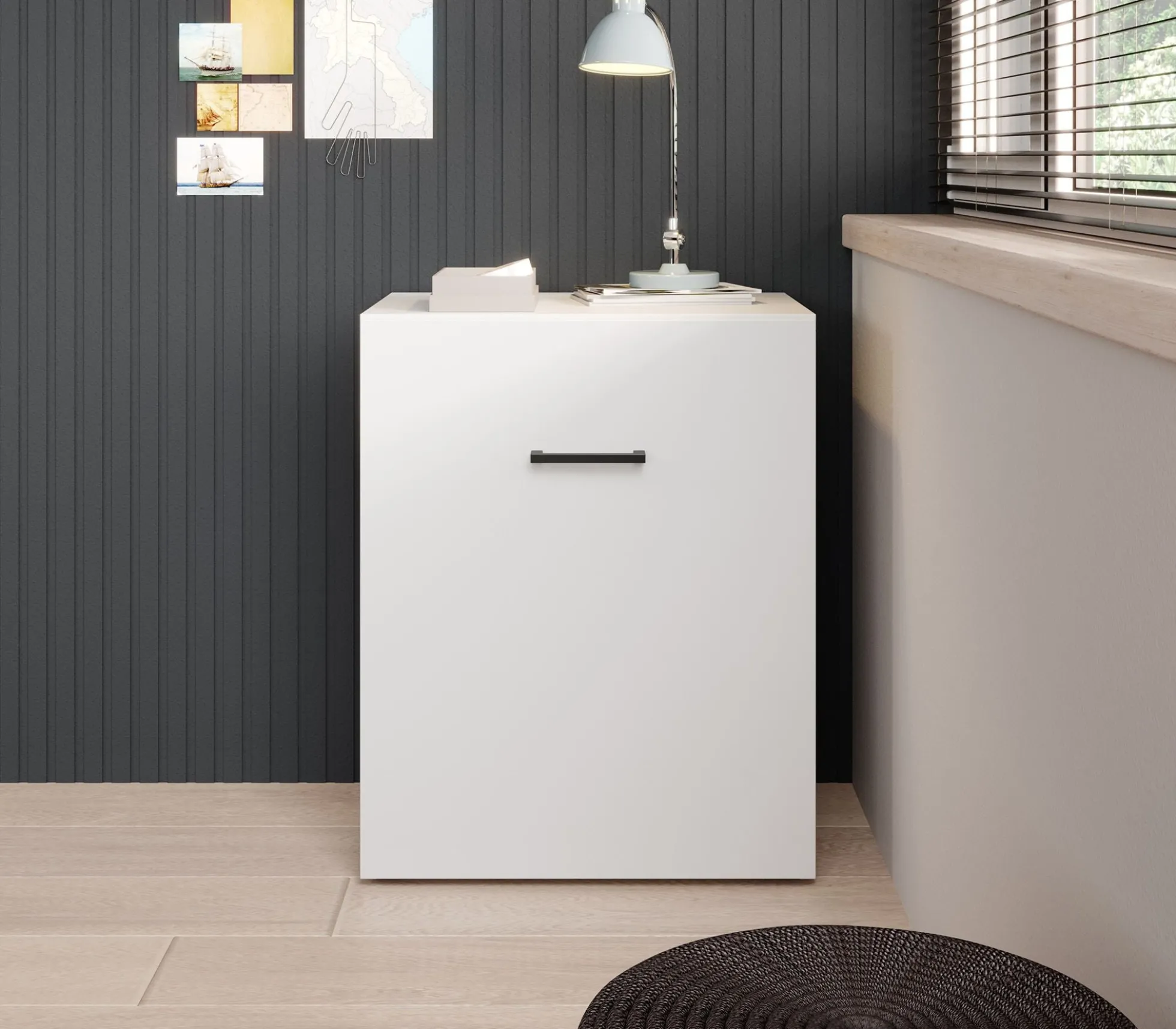 Dice - Bureau - Wit - 132x60 cm