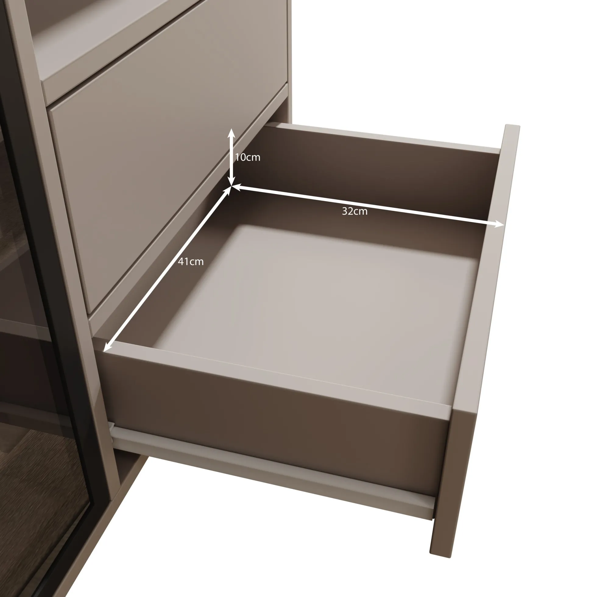 Dimora - Dressoir - Beige - 100x40x80 cm