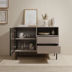 Dimora - Dressoir - Beige - 100x40x80 cm