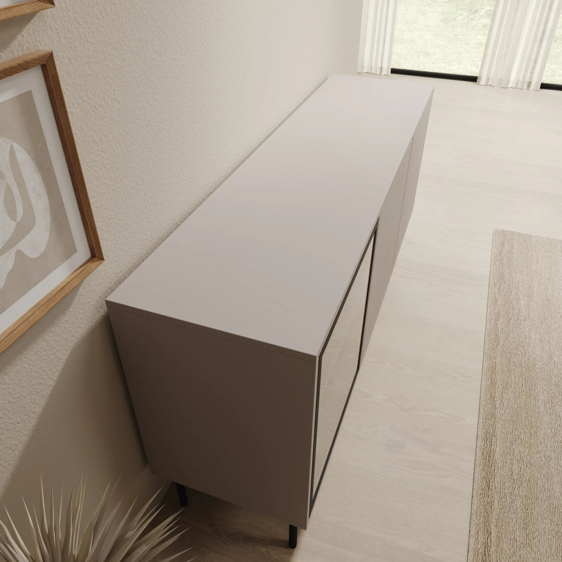 Dimora - Dressoir - Beige - 151x40x75 cm