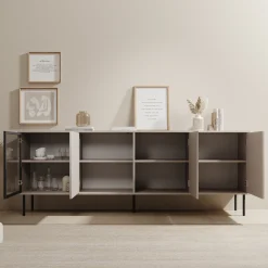Dimora - Dressoir - Beige - 200x40x75 cm