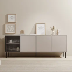Dimora - Dressoir - Beige - 200x40x75 cm