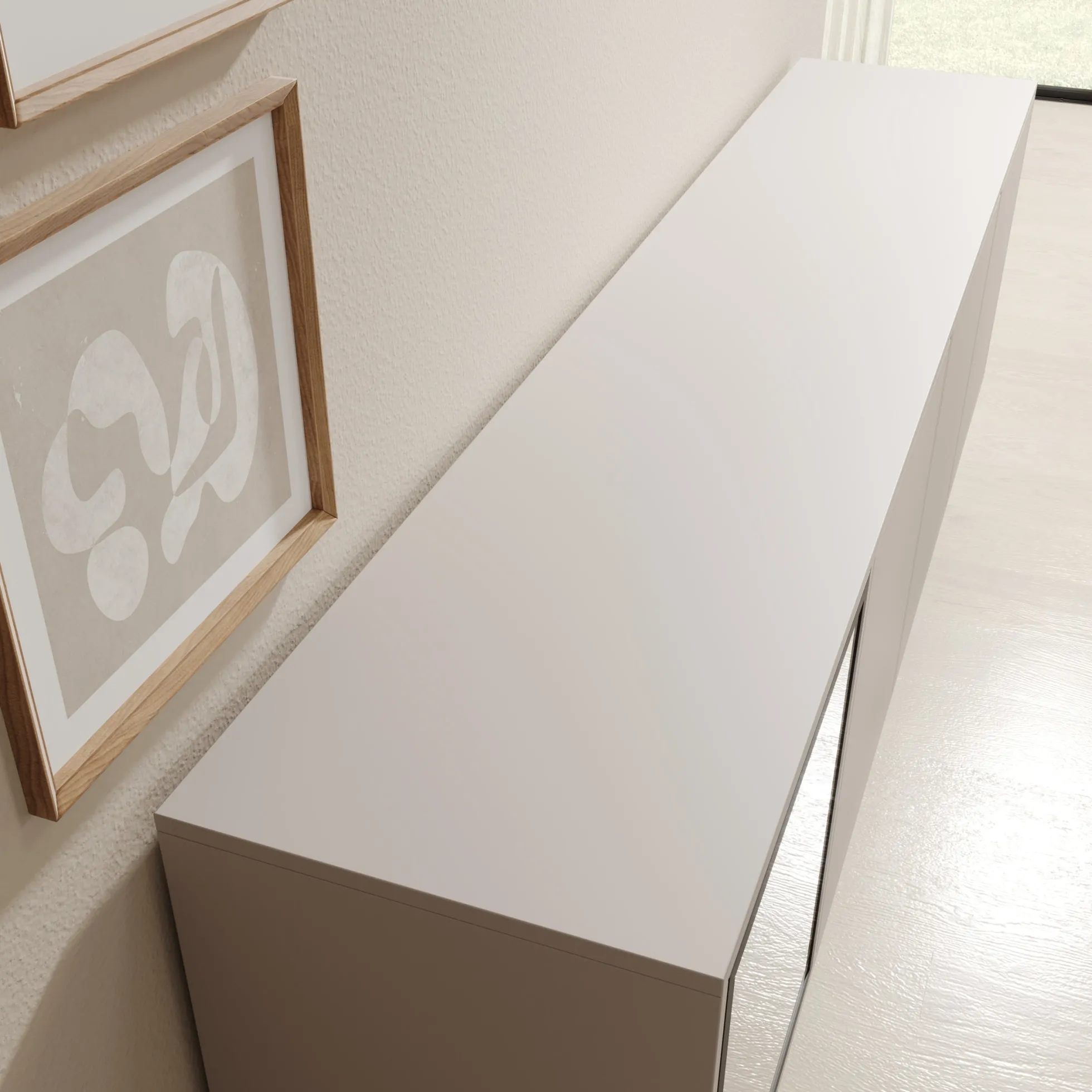 Dimora - Dressoir - Beige - 200x40x75 cm