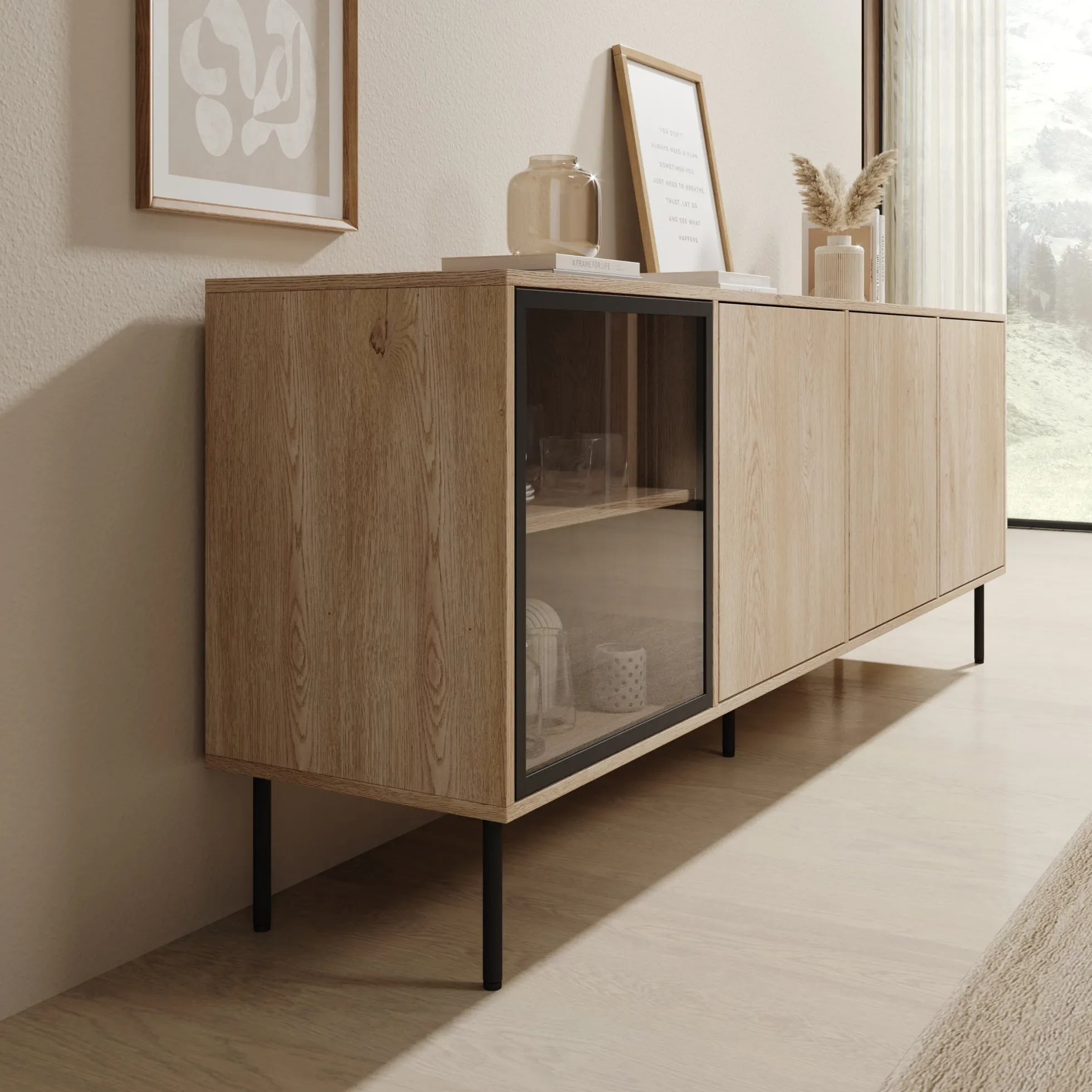 Dimora - Dressoir - Eikenpatroon - 200x40x75 cm