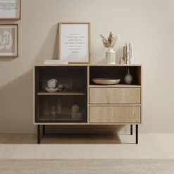 Dimora - Dressoir - Eikenpatroon - 100x40x80 cm