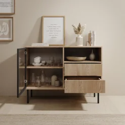 Dimora - Dressoir - Eikenpatroon - 100x40x80 cm