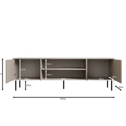 Dimora - TV-Meubel - Beige - 183x40x60 cm