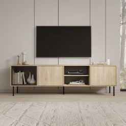 Dimora - TV-Meubel - Eikenpatroon - 201x40x60 cm