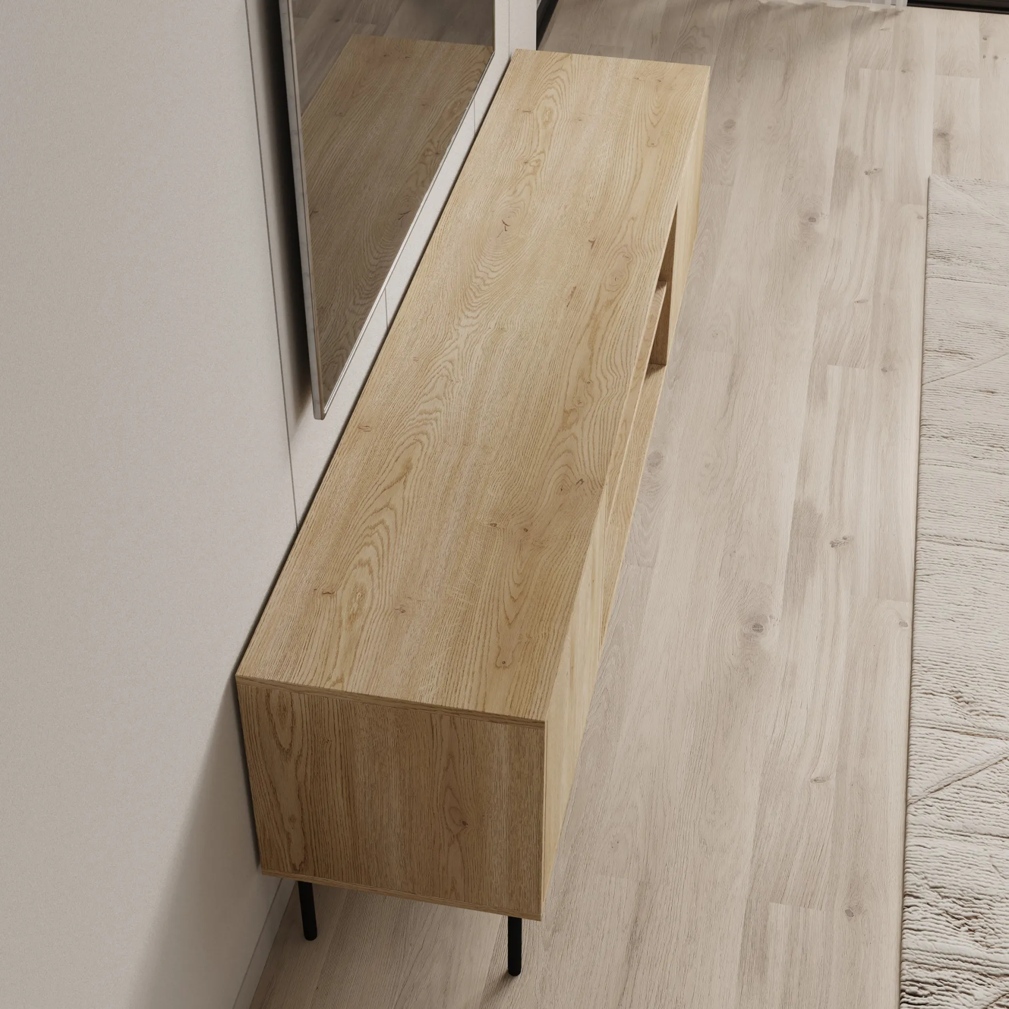 Dimora - TV-Meubel - Eikenpatroon - 183x40x60 cm