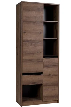 Diplo - Boekenkast - Eiken - 80x40x200 cm