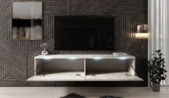 Dixon - TV-Meubel - Betonlook - 140 cm
