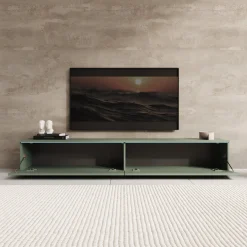 Dixon - TV-Meubel - Groen - 180x33x30 cm