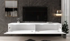 Dixon - TV-Meubel - Mat wit - 180 cm