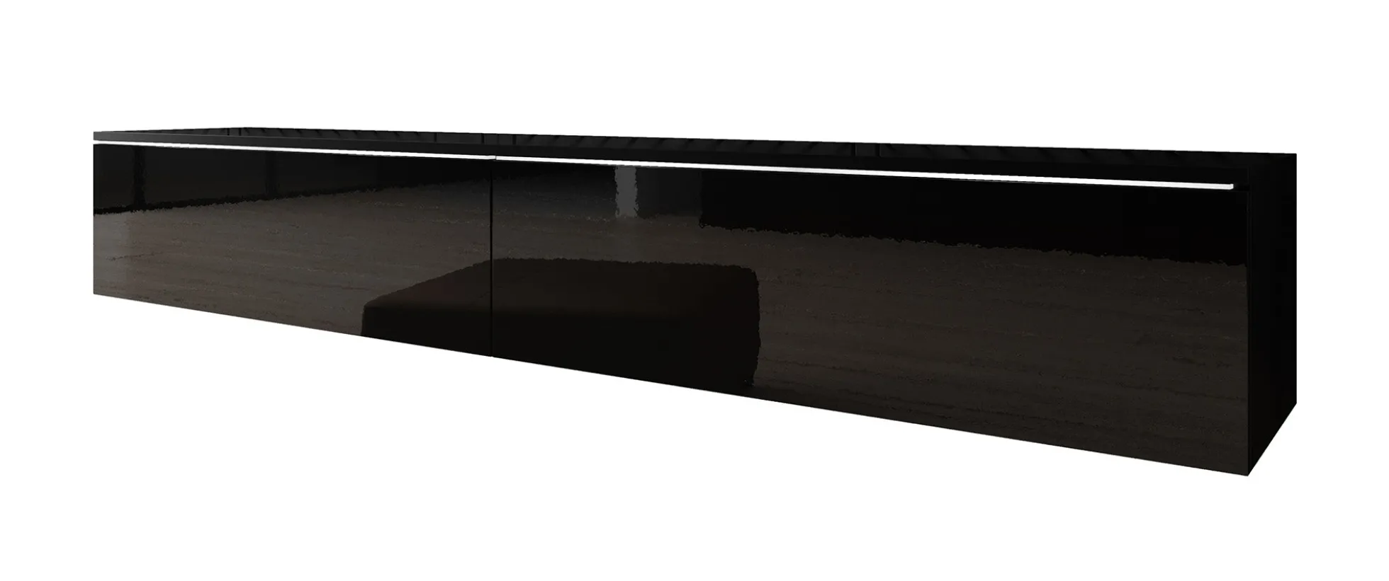 Dixon - TV-Meubel - Zwart - 180 cm