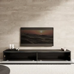 Dixon - TV-Meubel - Zwart visgraat - 180 cm