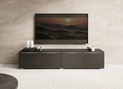 Dixon - TV-Meubel - Zwart visgraat - 140 cm