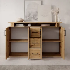Duna - Dressoir - Eikenpatroon - 139x34x90 cm