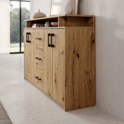 Duna - Dressoir - Eikenpatroon - 139x34x90 cm