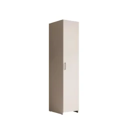 Elario - Kledingkast 1 deurs - Wit - 40x54x191 cm