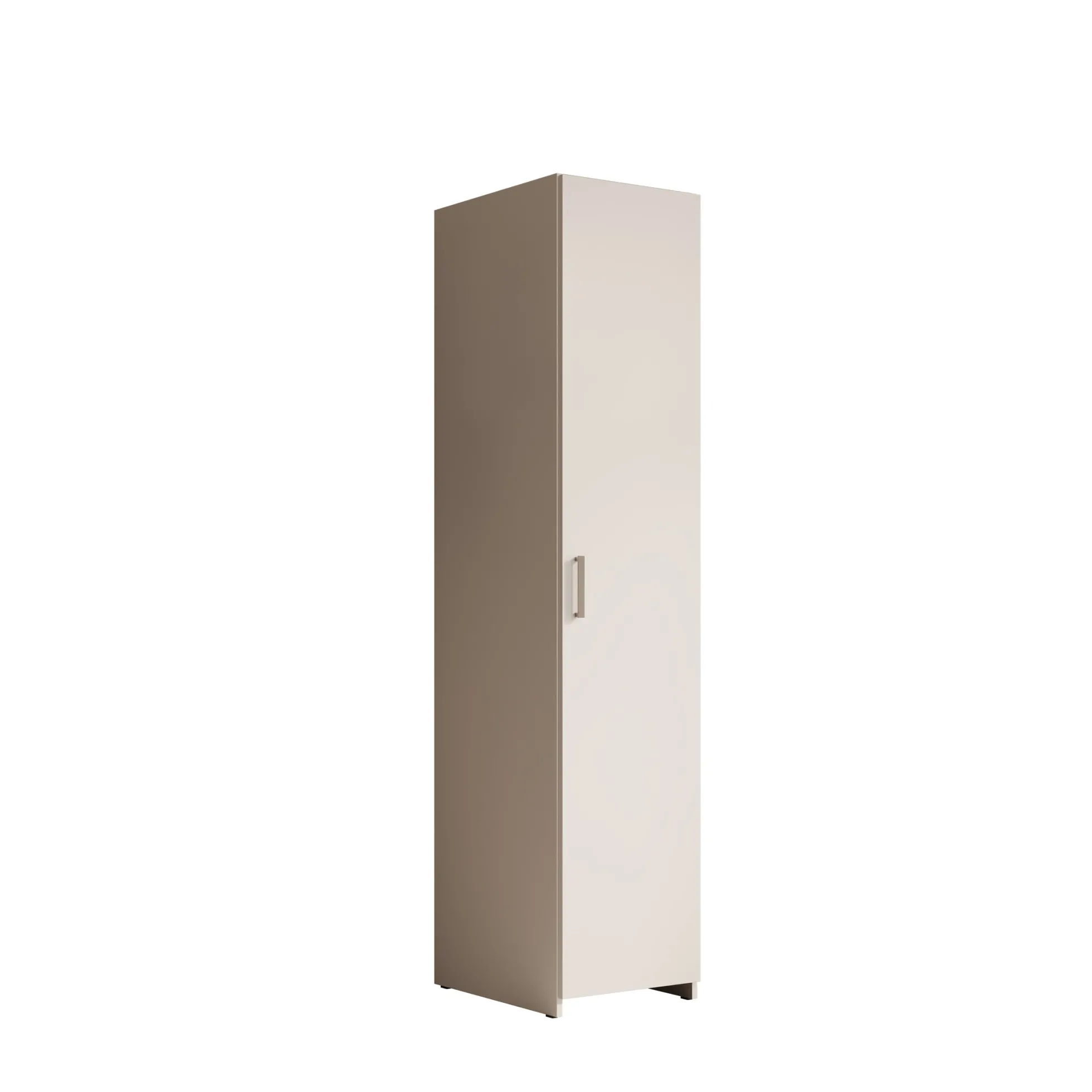 Elario - Kledingkast 1 deurs - Wit - 40x54x191 cm