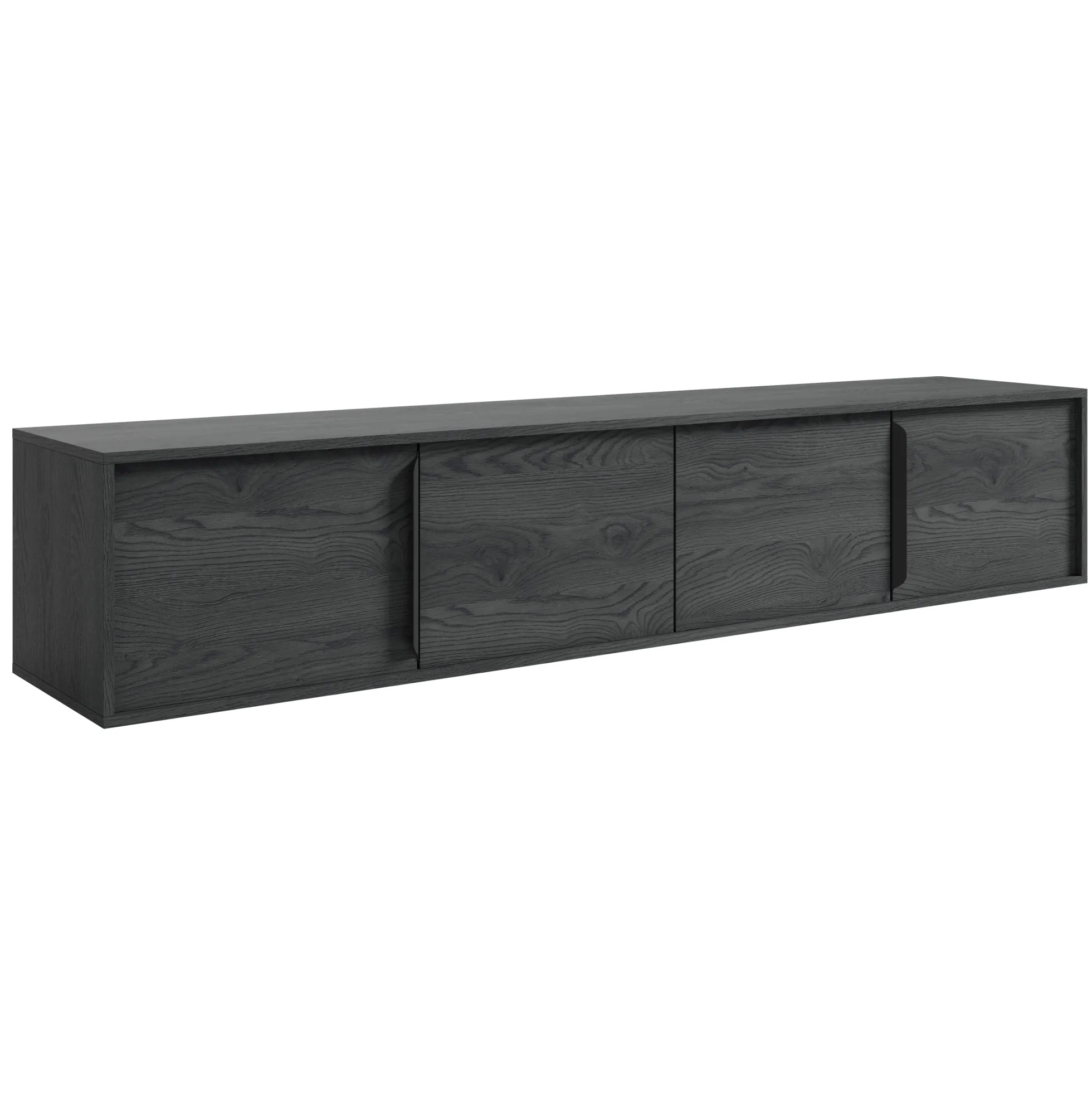 Elora - TV-Meubel met 4 deuren - Grijs eiken - 200 cm
