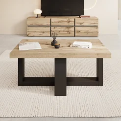 Elys - Salontafel - Eikenpatroon - 102x60x44 cm