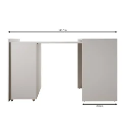 Emino - Bureau - Eikenpatroon - 72x47x79 cm