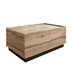 Emino - Salontafel - Eikenpatroon - 90x58x38 cm