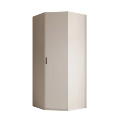 Enzio - Kledingkast hoek - Wit - 90x89x211 cm