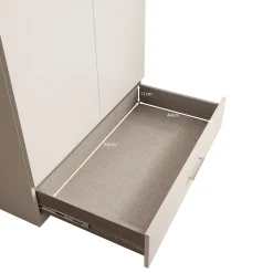 Enzio - Kledingkast met 2 deuren - Wit - 90x54x211 cm