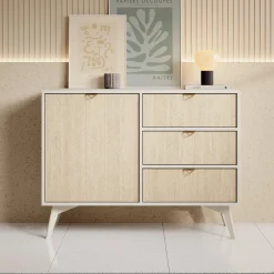 Essence - Dressoir - Beige/licht eiken - 106x38x81 cm