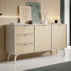 Essence - Dressoir - Beige/licht eiken - 158x38x81 cm